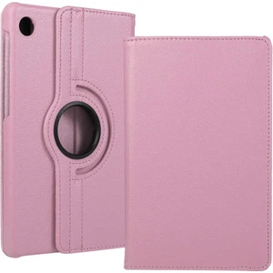 Case 4U Lenovo M10 TB-X306F Kılıf Uyku Modlu 360 Derece Dönebilen Standlı Tablet Kılıfı Açık Pembe