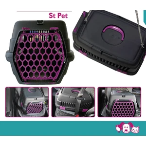 St Pet Kedi Köpek Taşıma Kafesi Siyah