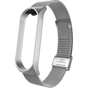 Xiaomi Mi Band 4 Kordon Bal Peteği Metal Kordon Gümüş