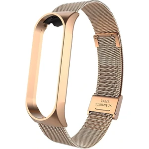 Xiaomi Mi Band 4 Kordon Bal Peteği Metal Kordon Gold