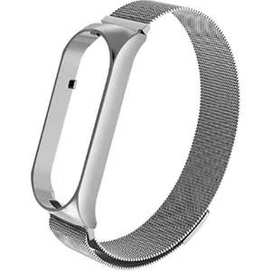 Xiaomi Mi Band 5 Kordon Milano Loop Metal Kordon Gümüş