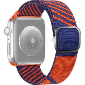 Apple Watch Uyumlu 7 45MM / 6 & Se & 5 & 4 44MM / 3 & 2 & 1 42MM Için Kayış Safir Mavi Turuncu