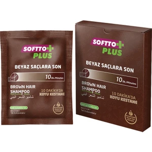 Softto Plus Brown Hair Şampuan Saç Kahverengi Tek Kullanımlık 25 ml