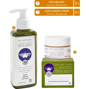 Iva Natura 2'li Set - Yüz Peeling, Leke Karşıtı Krem