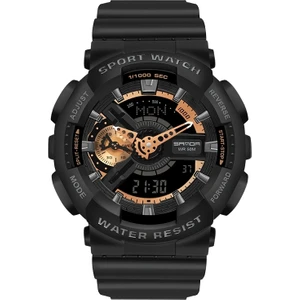 3110 Çok Fonksiyonlu Erkek Saati Siyah (Yurt Dışından)