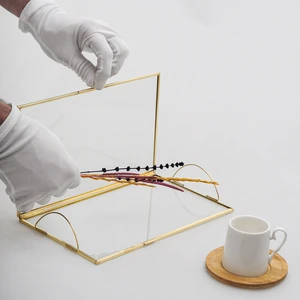 El Crea Designs Söz Nişan Sofra Mutfak Servis Yüzük Sunum Tepsisi Damat Kahvesi Organizasyon Gold 25 x 15 cm