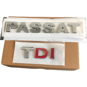 Volkswagen Passat Tdi Çift Kırmızı Yazı Takım--B4-B5 Kasa Uyumlu