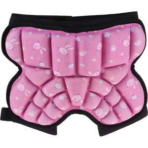 3D Yastıklı Kalça Koruma Şort Çocuk Butt Pad Eva Yastıklı Kısa Pantolon Pembe