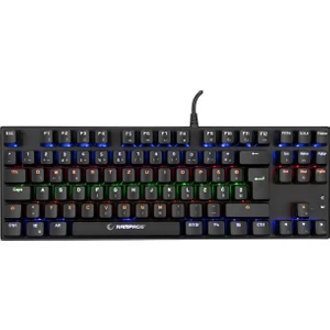 KB-R17 Raptor Black USB 6 Color Blue Switch Lc Layout Gaming Mechanical Keyboard