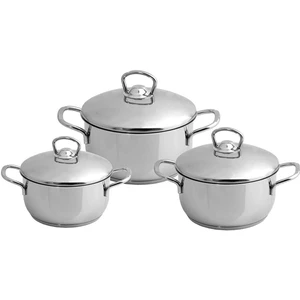 Sole 3lü Çelik Tencere Seti 16CM-18CM-20CM