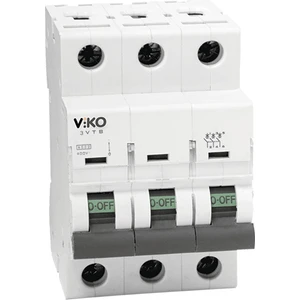 3VTB-3B40 Trifaze 3X40A B Tipi Otomatik Sigorta 3ka