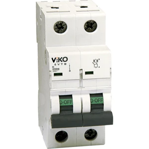 6VTB-2C20 Monofaze Nötr Kesmeli 2X20A C Tipi Otomatik Sigorta 6ka