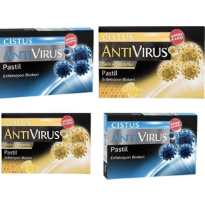 Cistuss 2 Adet Antivirus Pastil Cistusss ve 2 Adet Antivirus Pastil Ballı Limonlu