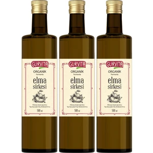 Organik Elma Sirkesi 500 ml 3' Lü
