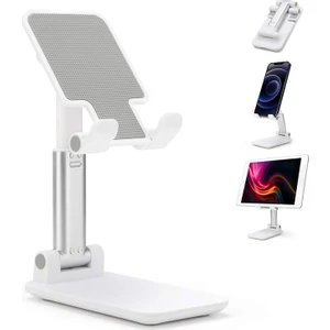 Ayarlanabilir Cep Telefonu Standı - Beyaz (Yurt Dışından)