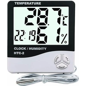 Sanec Htc-2 Dijital Termometre Sıcaklık ve Nem Ölçer Problu