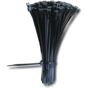 Cırt Kelepçe Kablo Bağı Klips 4.8X380 mm (Siyah) (100 Adet)