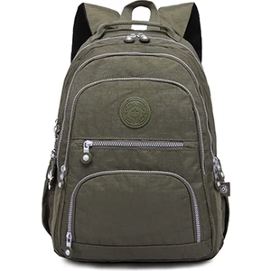 Sırt Çantaları Okul Sırt Çantası Laptop Bagpack Seyahat Çantası, Boyutu: 31X14X42 cm (T0989 Ordu Yeşil)