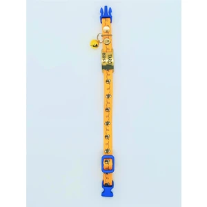 Pet Love Forever İsme Özel Arı Figürlü Kedi Tasması Turuncu 19-32 cm M