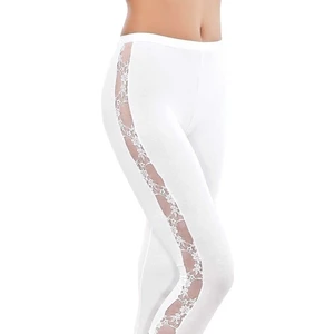 Imer Kadın Tayt Uzun Yan Dantelli