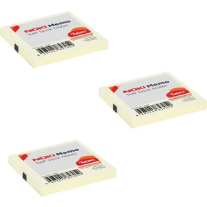 Memo Yapışkanlı Not Kağıdı 75 x 75 mm 100 Yaprak Sarı 3'lü