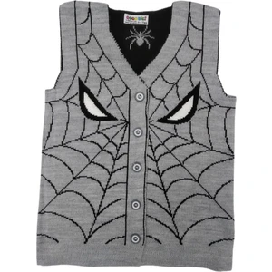Gogo Bici Erkek Çocuk Örümcek Desenli Triko Yelek