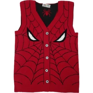 Gogo Bici Erkek Çocuk Örümcek Desenli Triko Yelek