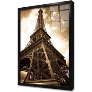 Fransa Eyfel Kulesi Çerçeveli Cam Tablo
