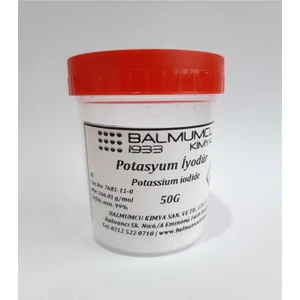 Balmumcu Kimya Potasyum Iyodür 50 Gram (%99 Saflık)