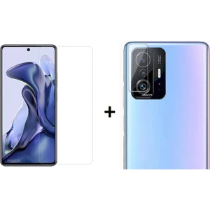 Xiaomi Mi 11T Pro 2'li Set Esnek Nano Cam Ekran Koruyucu + Nano Cam Kamera Koruyucu 2 Adet