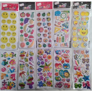 3D Sticker 10 Lu Karışık Set