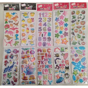 3D Sticker 10 Lu Karışık Set