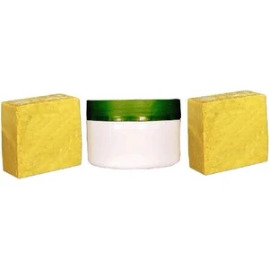 Evin Siirt Ürünleri 250 Gr( 2 Kalıp) Yeşil Siirt Bıttım Sabunu + 1 Adet Bıttım Kremi