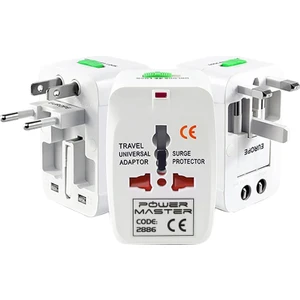 Narita NRT-640 Unıversal Çoklu Priz Çevirici Seyahat Adaptör (125V-250V-6A-13A) * Powermaster PM-2886
