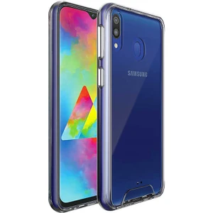 Mobaxaksesuar Samsung Galaxy M20 Kılıf Şeffaf Sararmaz Gard Silikon