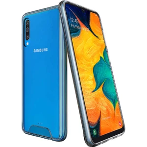 Mobaxaksesuar Samsung Galaxy A30S Kılıf Şeffaf Sararmaz Gard Silikon