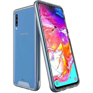Mobaxaksesuar Samsung Galaxy A70 Kılıf Şeffaf Sararmaz Gard Silikon