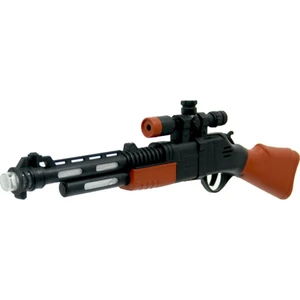 Pvc'de Pilli Sesli Işıklı Tüfek 43CM