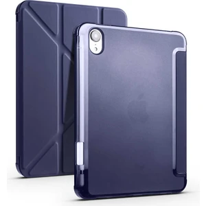 Apple iPad Mini 2021 (6.nesil) Kılıf Kalemlikli Premium Standlı Katlanabilir Uyku Modu Özellikli Tablet Kılıfı