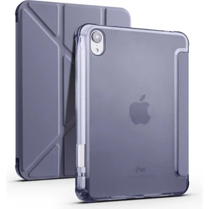 Apple iPad Mini 2021 (6.nesil) Kılıf Kalemlikli Premium Standlı Katlanabilir Uyku Modu Özellikli Tablet Kılıfı