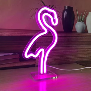 Honey Concept Flamingo Neon LED Dekoratif Masa ve Gece Lambası