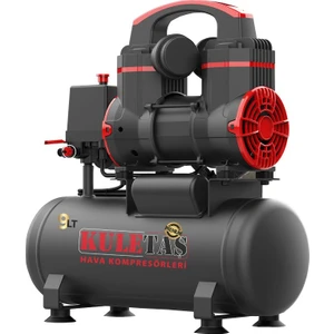 Premium 9 Litre Sessiz Yağsız Hava Kompresörü 1,4 Hp (Italyan Tasarım)