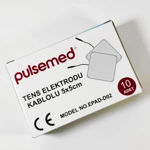 Tens Elektrodu Kablolu 5x5 cm 10 Adet