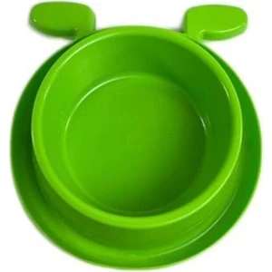 Miapet Plastik Köpek Kulaklı Mama ve Su Kabı 400 ml Yeşil
