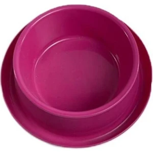 Plastik Kedi-Köpek Mama ve Su Kabı 400 ml Pembe