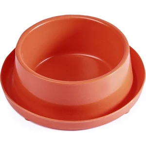 Plastik Kedi-Köpek Mama ve Su Kabı 400 ml Turuncu
