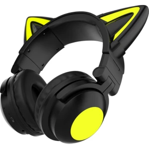 LED Işıklı Kedi Kulak Bluetooth Wireless Kulaklı 5.0 LED Işıklı Kedili Şık Kulaküstü Kulaklık Kız Çocuk Raydolu Fm (Yurt Dışından)