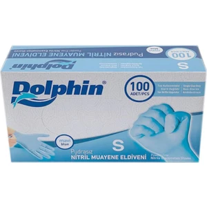 Mavi Nitril Eldiven Pudrasız (S) 100'LÜ Small