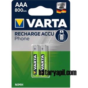 Aaa 800MAH Şarjlı Ince Pil