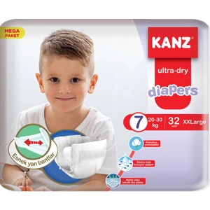 7 Numara Bebek Bezi Mega Paket 32 Adet